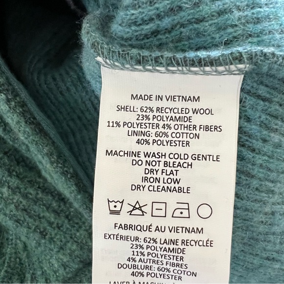 Prana Milana jacket- deep teal Sz S Wool Blend - Picture 10 of 10